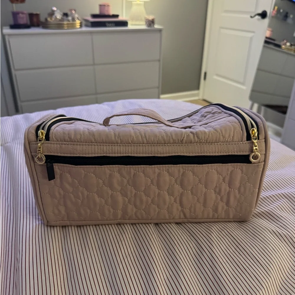 Blush Pink Hanging Travel Toiletry & Hair Tool Organizer